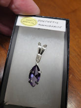 Load image into Gallery viewer, Custom Wire Wrapped Faceted Alexandrite (Corundum) Necklace/Pendant Sterling Silver