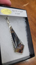 Load image into Gallery viewer, Custom Wire Wrapped Petrified Wood Necklace/Pendant Sterling Silver