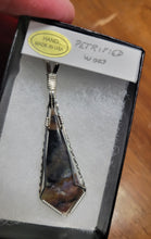 Load image into Gallery viewer, Custom Wire Wrapped Petrified Wood Necklace/Pendant Sterling Silver