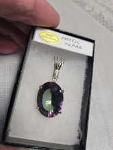 Load image into Gallery viewer, Custom Wire Wrapped Faceted Mystic Topaz Necklace/Pendant Sterling Silver