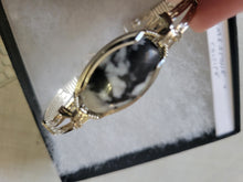 Load image into Gallery viewer, Custom Cut Polished & Wire Wrapped Limestone/Calcite Bracelet Sterling Silver Size 7