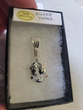 Load image into Gallery viewer, Custom Wire Wrapped Silver Topaz Necklace/Pendant Sterling Silver