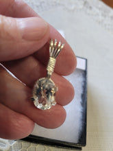 Load image into Gallery viewer, Custom Wire Wrapped Silver Topaz Necklace/Pendant Sterling Silver