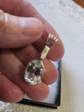 Load image into Gallery viewer, Custom Wire Wrapped Silver Topaz Necklace/Pendant Sterling Silver