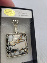 Load image into Gallery viewer, Custom Wire Wrapped White Buffalo & Bronze Necklace/Pendant Sterling Silver