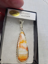 Load image into Gallery viewer, Custom Wire Wrapped Spiny Oyster Necklace/Pendant Sterling Silver