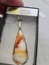 Load image into Gallery viewer, Custom Wire Wrapped Spiny Oyster Necklace/ Pendant Sterling Silver