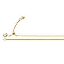 Load image into Gallery viewer, 14kgf 1mm Seamed Snake Chain, Adjustable