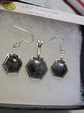 Load image into Gallery viewer, Custom Wire Wrapped Gray Moonstone Montpelier VA Set: Earrings Necklace/Pendant Sterling Silver