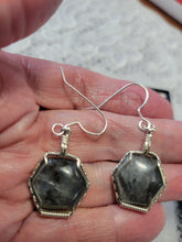 Load image into Gallery viewer, Custom Wire Wrapped Gray Moonstone Montpelier VA Set: Earrings Necklace/Pendant Sterling Silver