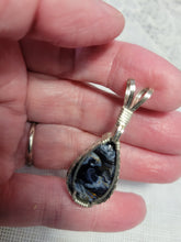 Load image into Gallery viewer, Custom Wire Wrapped Pietersite Necklace/Pendant Sterling Silver