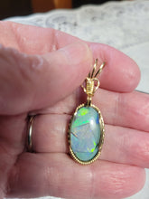 Load image into Gallery viewer, Custom Wire Wrapped Mosaic Australian Opal 8.5 ct. Necklace/Pendant 14kgf Wire One of a Kind