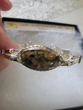 Load image into Gallery viewer, Custom Wire Wrapped Lake Winnipesaukee New Hampshire Granite Bracelet Sterling Silver Size 7