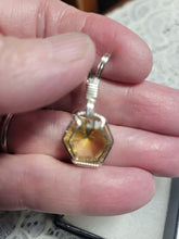 Load image into Gallery viewer, Custom Wire Wrapped Faceted Citrine Necklace/Pendant Sterling Silver