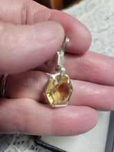 Load image into Gallery viewer, Custom Wire Wrapped Faceted Citrine Necklace/Pendant Sterling Silver
