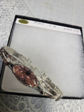 Load image into Gallery viewer, Custom Wire Wrapped Pink CZ Bracelet Size 7 1/4 Sterling Silver