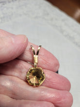 Load image into Gallery viewer, Custom Wire Wrapped Faceted Citrine 5.5 cts. Necklace/Pendant 14kgf