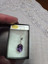 Load image into Gallery viewer, Custom Wire wrapped Faceted Natural Alexandrite 9.4 ct. Necklace/Pendant Sterling Silver