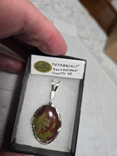 Load image into Gallery viewer, Custom Wire Wrapped Metabasalt Rockbridge County VA Necklace/Pendant Sterling Silver