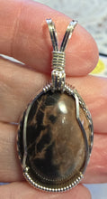Load image into Gallery viewer, Custom Wire Wrapped Rhodonite Albemarle County VA Necklace/Pendant Sterling Silver