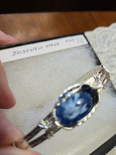 Load image into Gallery viewer, Custom Cut Polished &amp; Wire Wrapped Bridewell Stone Bracelet Sterling Silver Size 7 1/4