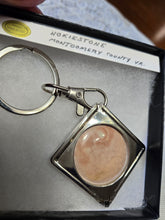 Load image into Gallery viewer, Custom Cut &amp; Polished Pink Hokie Stone from Virginia Tech Quarry Key Chain