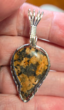 Load image into Gallery viewer, Custom Cut &amp; Polished Pink Granite Mount Desert Island Maine Necklace/Pendant Sterling Silver