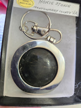 Load image into Gallery viewer, Custom Cut &amp; Polished Gray Hokie Stone from Virginia Tech Quarry Key Chain