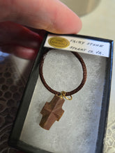 Load image into Gallery viewer, Fairy Stone Patrick County VA Necklace/Pendant with Brown Cord