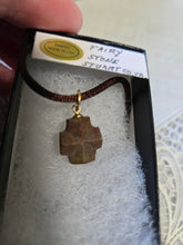 Load image into Gallery viewer, Fairy Stone Patrick County VA Necklace/Pendant with Brown Cord