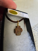 Load image into Gallery viewer, Fairy Stone Patrick County VA Necklace/Pendant with Brown Cord