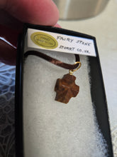 Load image into Gallery viewer, Fairy Stone Patrick County VA Necklace/Pendant with Brown Cord