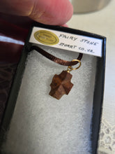 Load image into Gallery viewer, Fairy Stone Patrick County VA Necklace/Pendant with Brown Cord