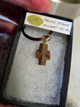 Load image into Gallery viewer, Fairy Stone Patrick County VA Necklace/Pendant with Brown Cord