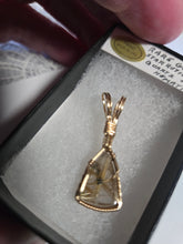 Load image into Gallery viewer, Custom Wire Wrapped Rare Gold Star Rutilated Quarts &amp; Hematite Necklace/Pendant 14kgf