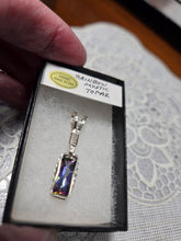 Load image into Gallery viewer, Custom Wire Wrapped Faceted Rainbow Mystic Topaz Necklace/Pendant Sterling Silver