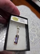 Load image into Gallery viewer, Custom Wire Wrapped Faceted Rainbow Mystic Topaz Necklace/Pendant Sterling Silver