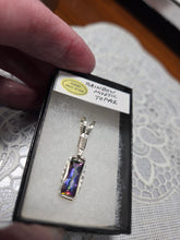 Load image into Gallery viewer, Custom Wire Wrapped Faceted Rainbow Mystic Topaz Necklace/Pendant Sterling Silver