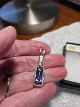 Load image into Gallery viewer, Custom Wire Wrapped Faceted Rainbow Mystic Topaz Necklace/Pendant Sterling Silver