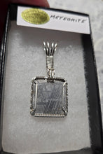 Load image into Gallery viewer, Custom Wire Wrapped Rare  Meteorite Necklace/Pendant Sterling Silver