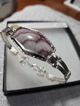 Load image into Gallery viewer, Custom Wire Wrapped Wonderstone NV Bracelet Size 7 1/4 Silver Sterling