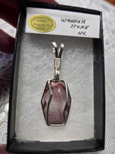 Load image into Gallery viewer, Custom Wire Wrapped Wonderstone NV Necklace/Pendant Sterling Silver