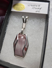 Load image into Gallery viewer, Custom Wire Wrapped Wonderstone NV Necklace/Pendant Sterling Silver