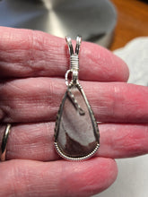 Load image into Gallery viewer, Custom Wire Wrapped Wonderstone Set: Earrings Necklace/Pendant Sterling Silver