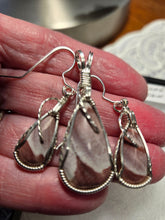 Load image into Gallery viewer, Custom Wire Wrapped Wonderstone Set: Earrings Necklace/Pendant Sterling Silver