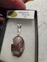 Load image into Gallery viewer, Custom Wire Wrapped Wonderstone NV Necklace/Pendant Sterling Silver