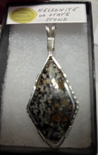 Load image into Gallery viewer, Custom Wire Wrapped Nelsonite Virginia State Stone Necklace/pendant Sterling Silver