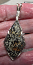 Load image into Gallery viewer, Custom Wire Wrapped Nelsonite Virginia State Stone Necklace/pendant Sterling Silver