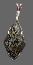 Load image into Gallery viewer, Custom Wire Wrapped Nelsonite Virginia State Stone Necklace/pendant Sterling Silver