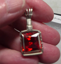 Load image into Gallery viewer, **SOLD **Custom Wire Wrapped Spinel Necklace/Pendant Sterling Silver